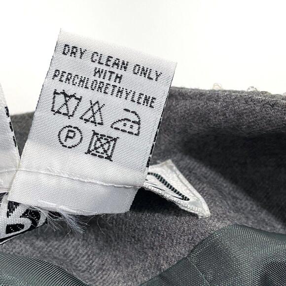 Carlisle Women’s Size 4 Gray Blue Floral Embroidered Trim Vintage Pencil Skirt - Picture 4 of 7